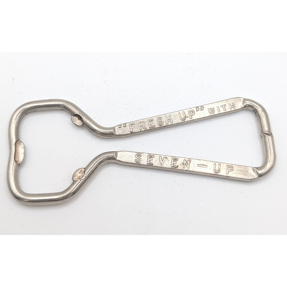 Vintage Fresh Up With Seven-Up Metal Bottle Opener Soda Advertising 3.25 Inch